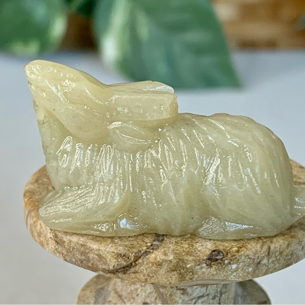 Antique Soapstone Carved Goat Statue Figurine Chinese Zodiac Animal Miniature